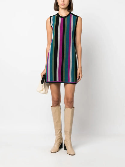 Meta Striped Minidress