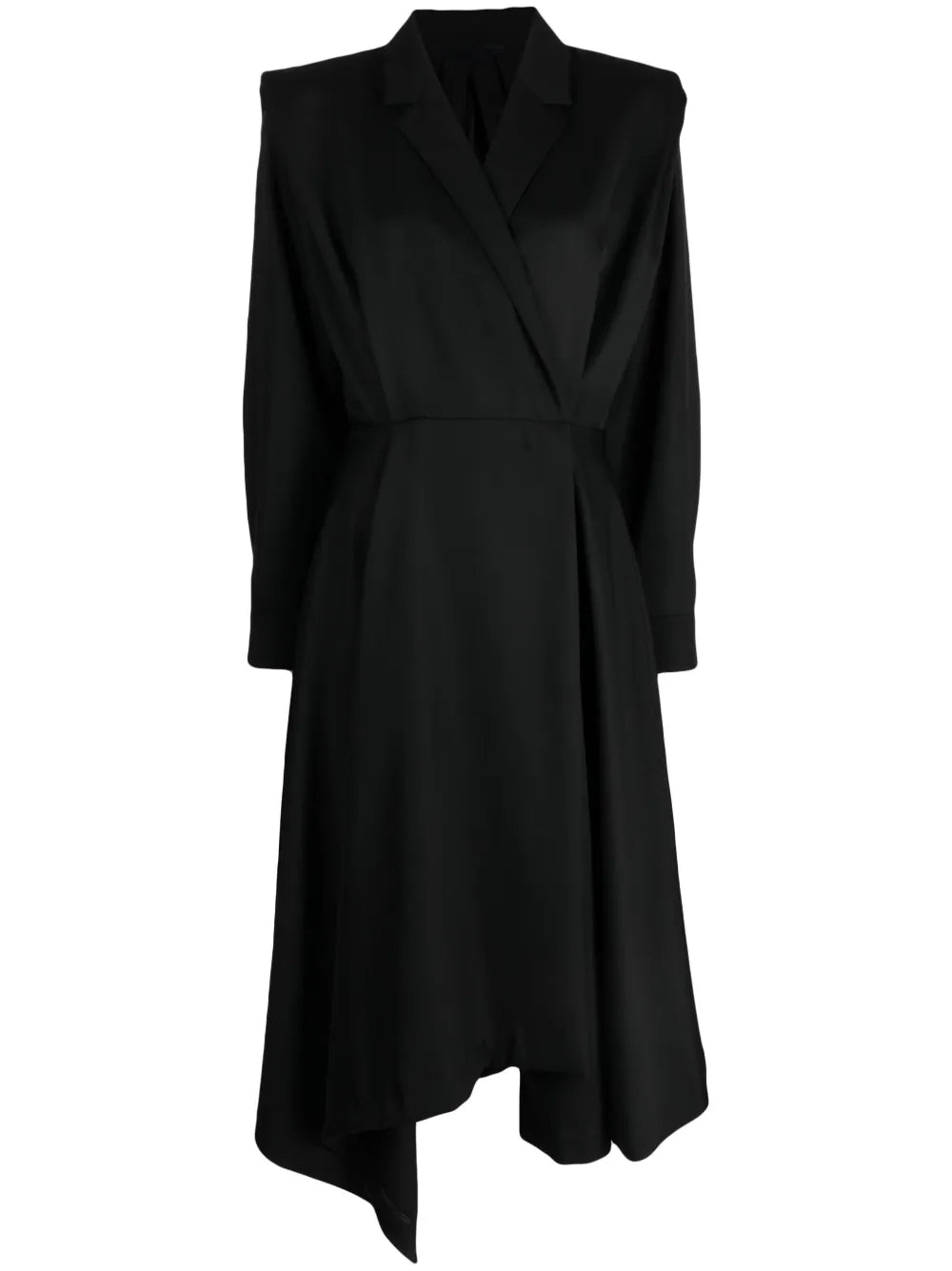 V-Neck Wool Dress