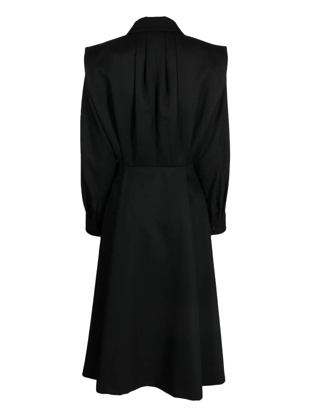 V-Neck Wool Dress