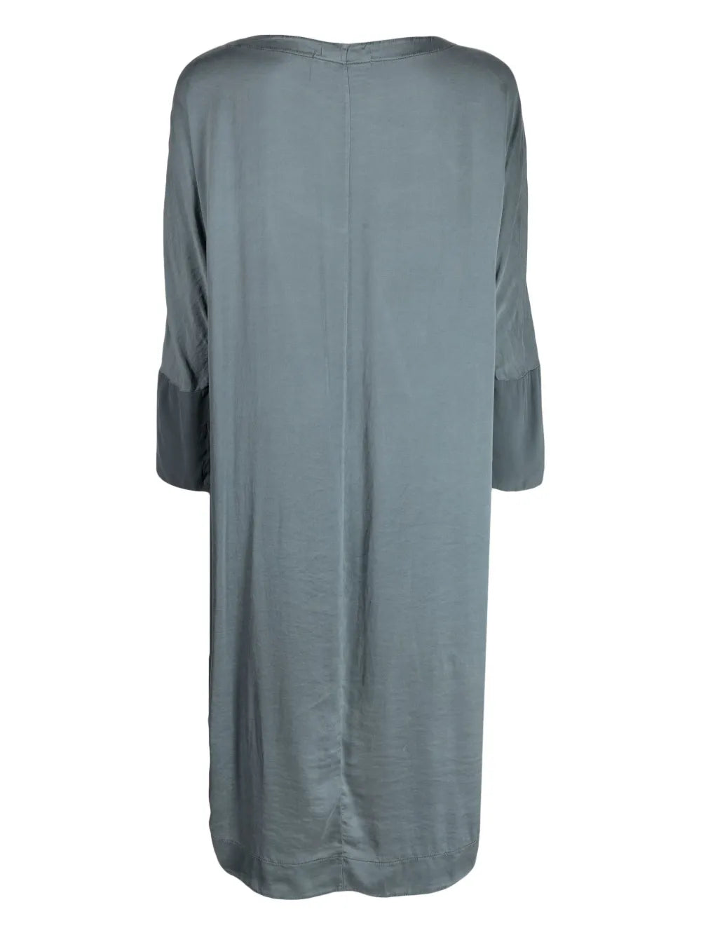 Boat-Neck Stretch-Silk Midi Dress