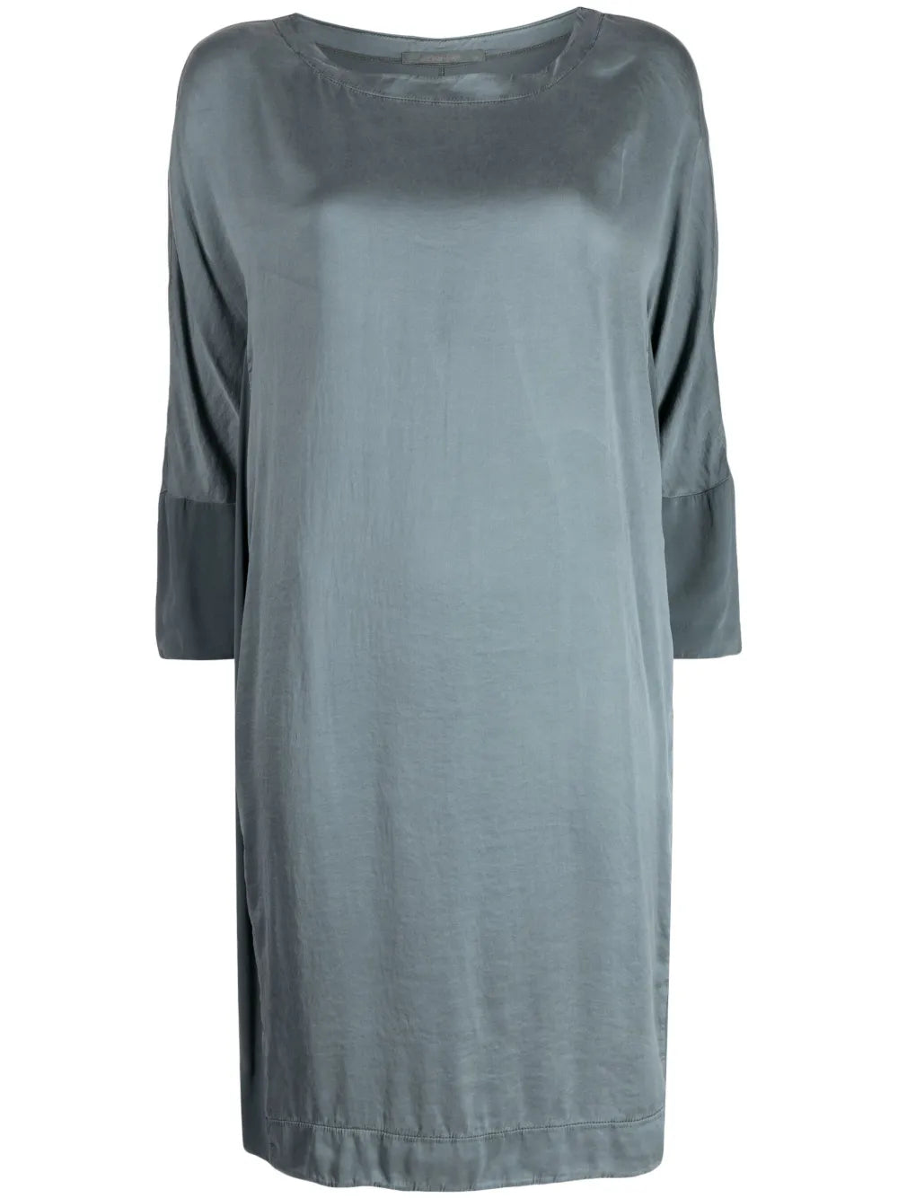 Boat-Neck Stretch-Silk Midi Dress