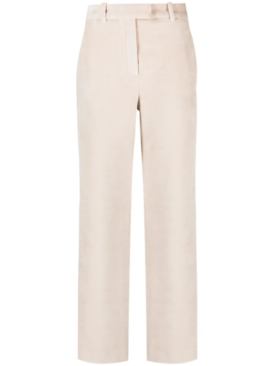 Straight-Leg Cotton Trousers