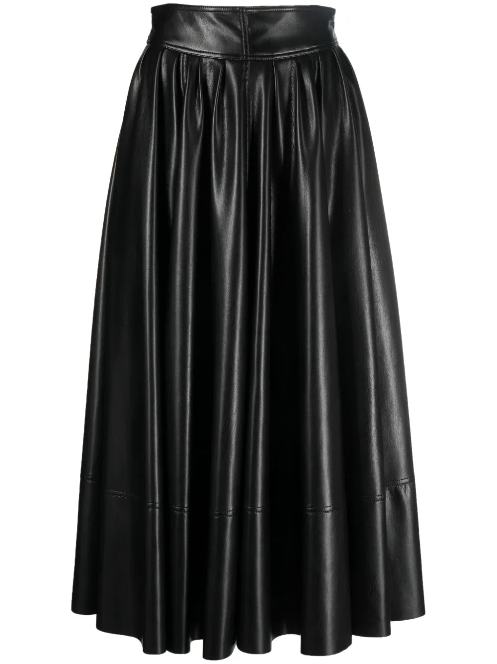 Coated-Finish Flared Skirt