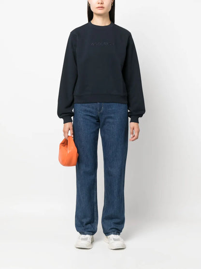 Logo-Embroidered Crew-Neck Sweatshirt