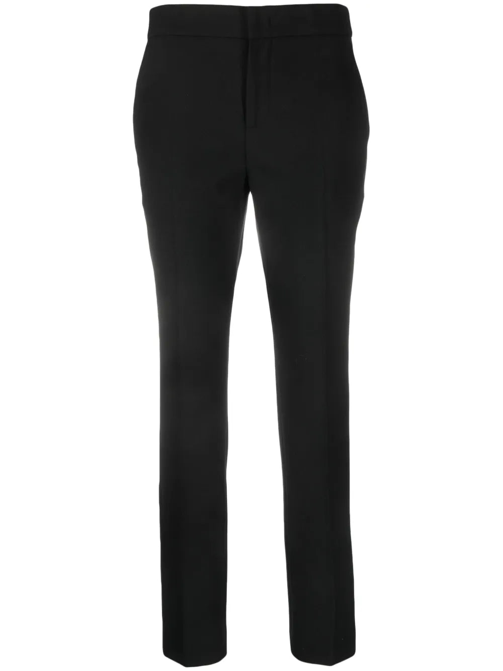 Skinny-Cut Mid-Waist Trousers