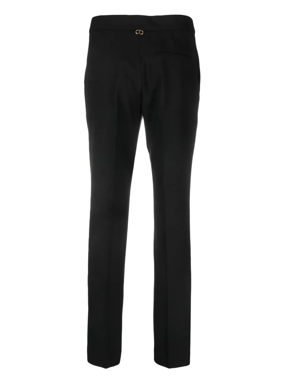 Skinny-Cut Mid-Waist Trousers