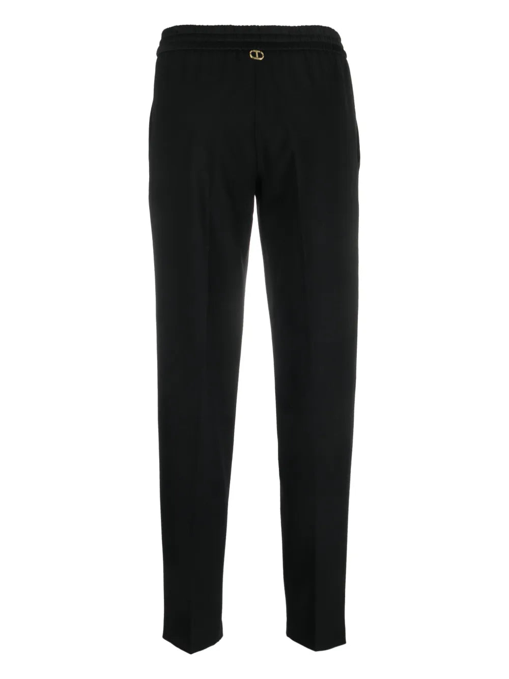Drawstring-Waits Straight-Leg Trousers
