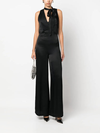 V-Neck Sleeveless Jumpsuit