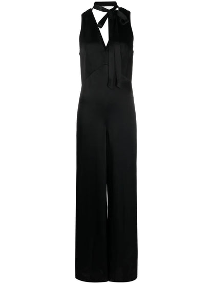 V-Neck Sleeveless Jumpsuit