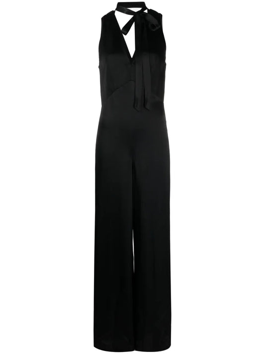 V-Neck Sleeveless Jumpsuit