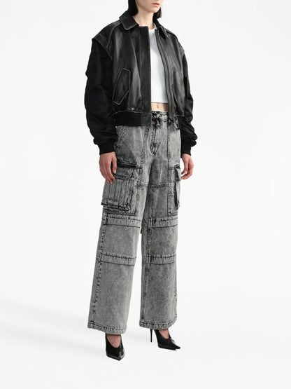Mid-Rise Wide-Leg Jeans