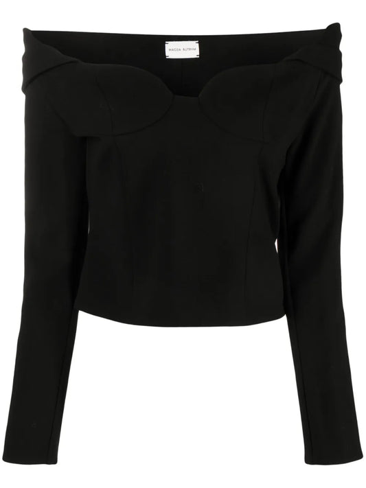 Off-Shoulder Long-Sleeve Top