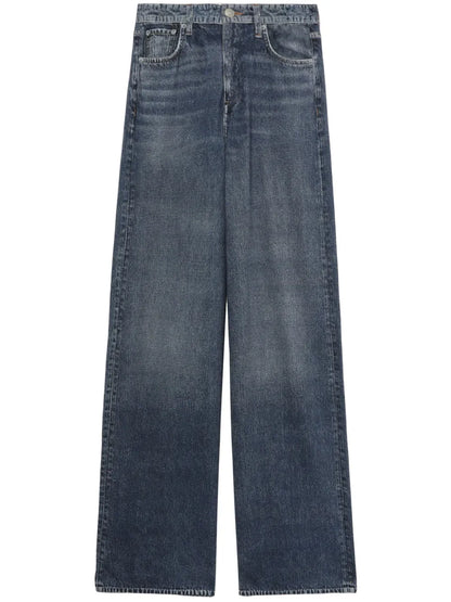 Mid-Rise Wide-Leg Jeans