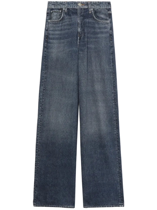 Mid-Rise Wide-Leg Jeans
