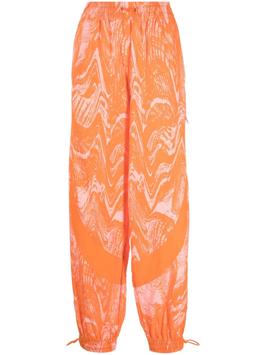 Wood-Print Track Pants