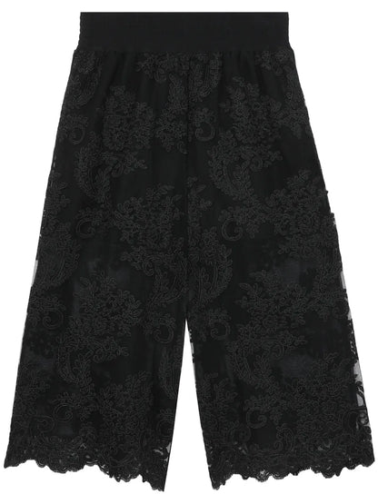 Floral-Lace Shorts