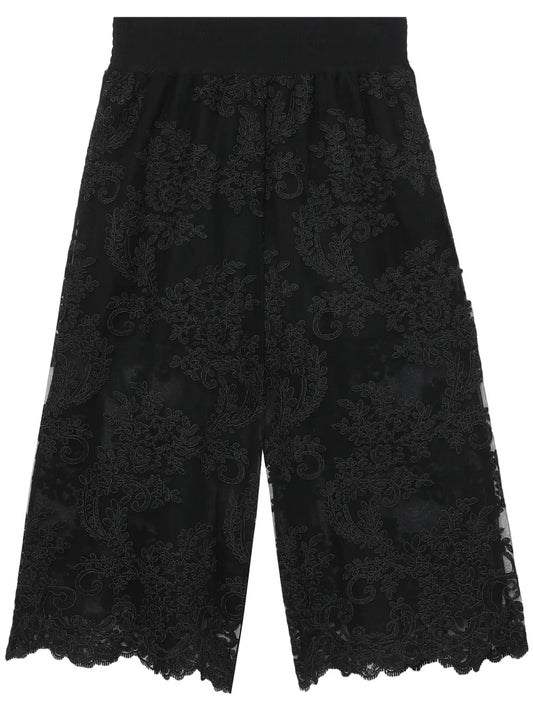 Floral-Lace Shorts