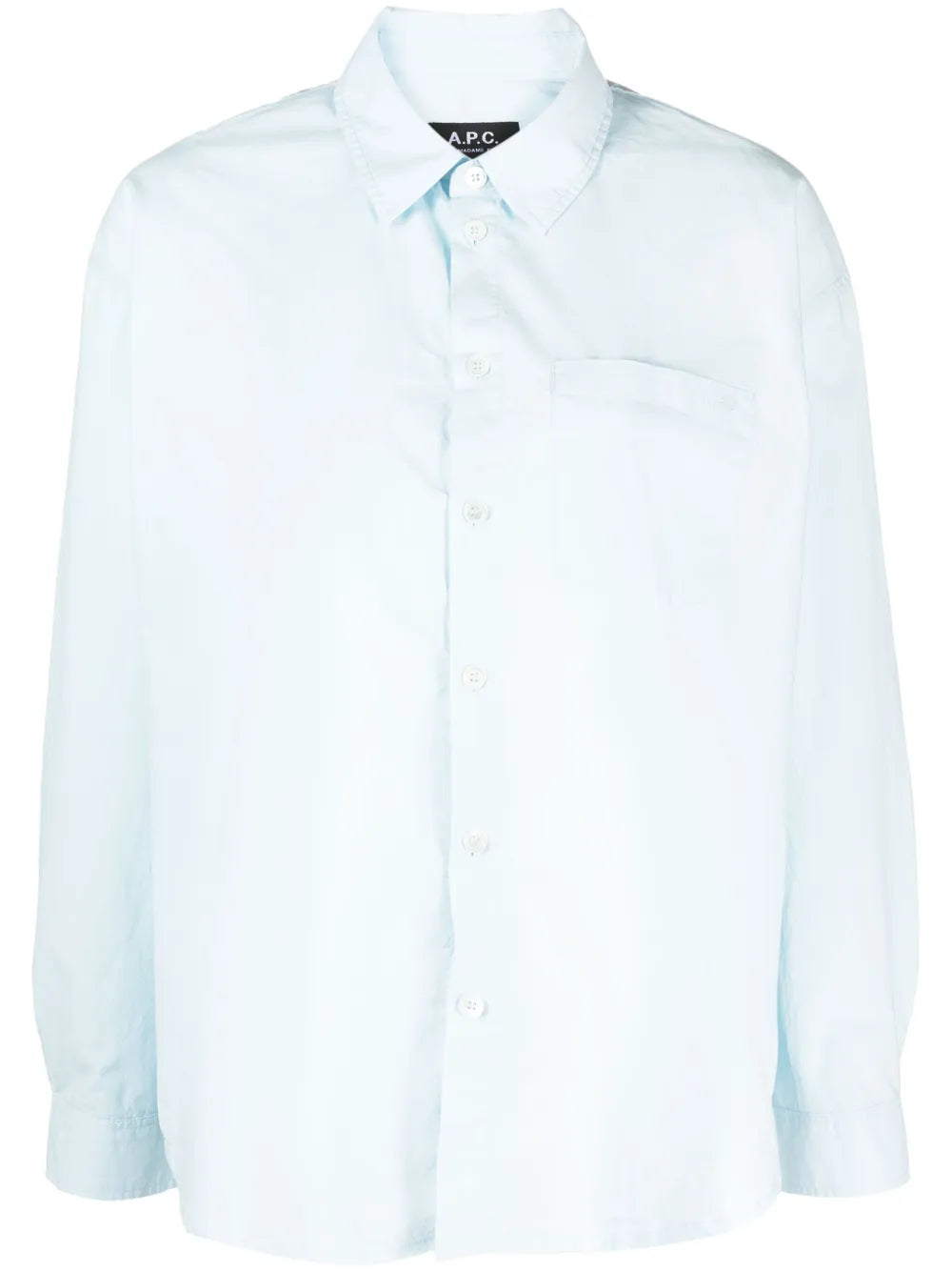 Long-Sleeve Button-Fastening Shirt