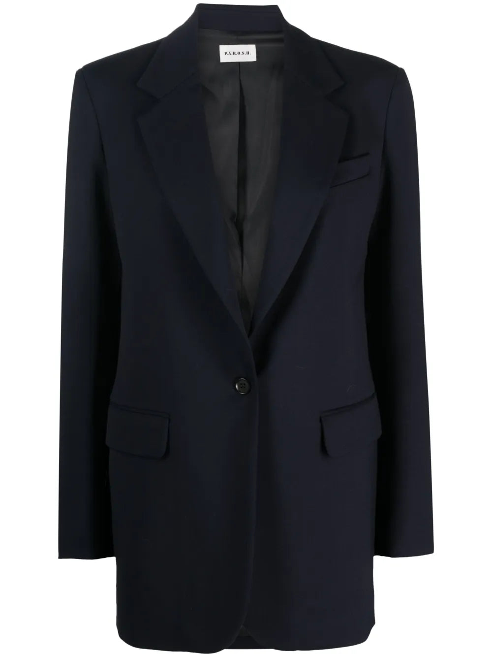 Single-Breasted Wool-Blend Blazer