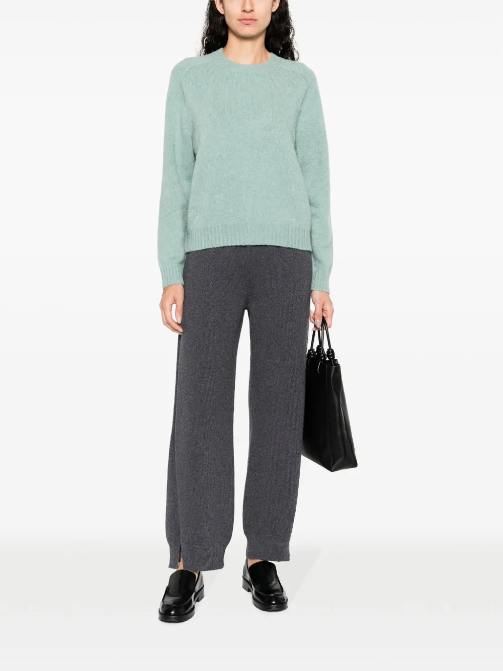 Tapered-Leg Cashmere Trousers