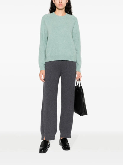 Tapered-Leg Cashmere Trousers