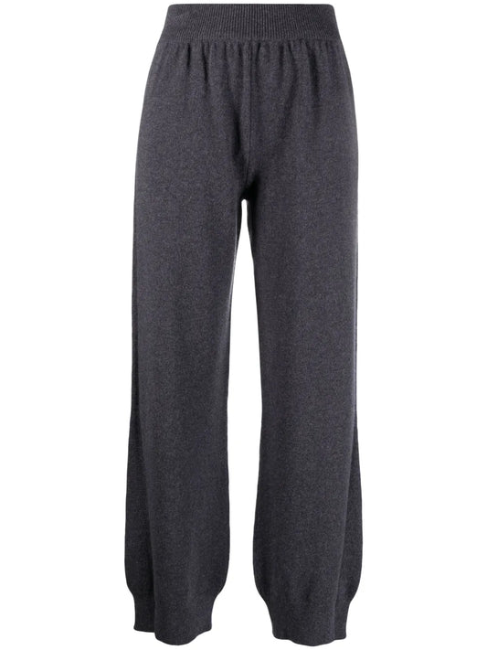 Tapered-Leg Cashmere Trousers