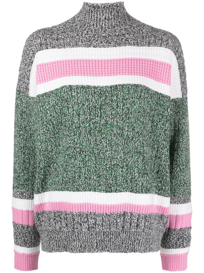 Colour-Block Cashmere Jumper