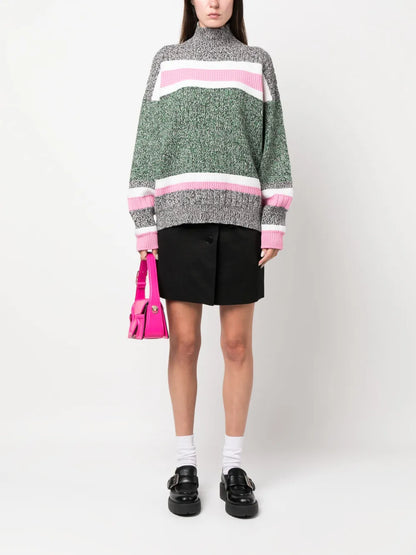 Colour-Block Cashmere Jumper