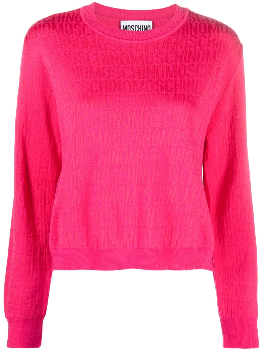 Logo-Jacquard Wool Jumper