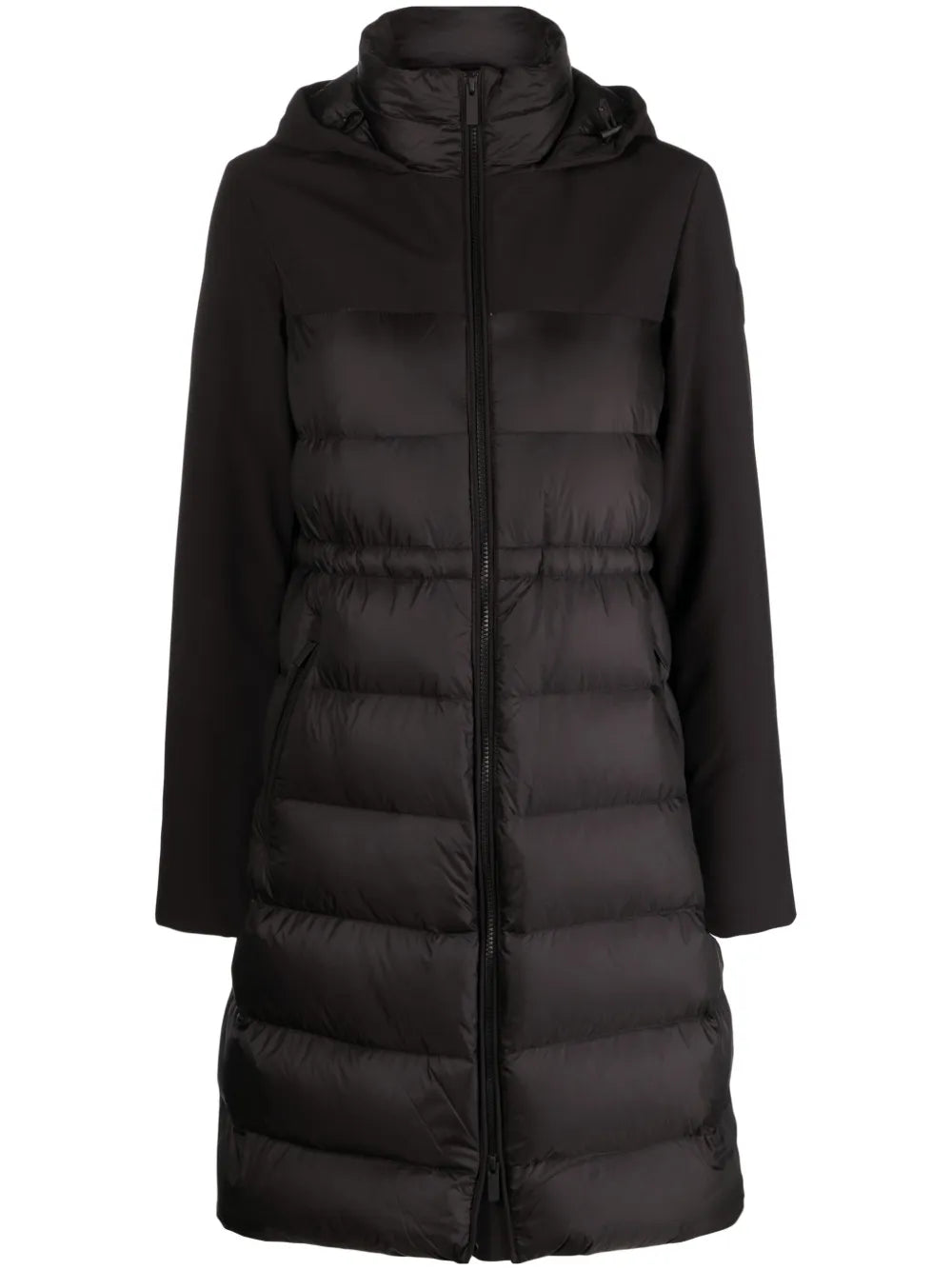 Panelled Hooded Coat