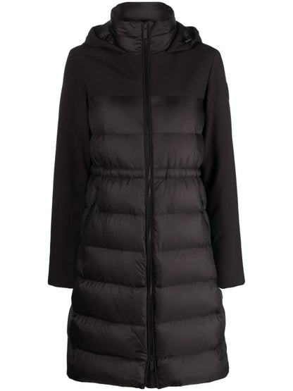 Panelled Hooded Coat