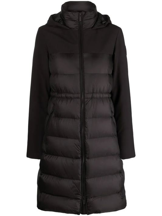 Panelled Hooded Coat