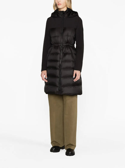 Panelled Hooded Coat