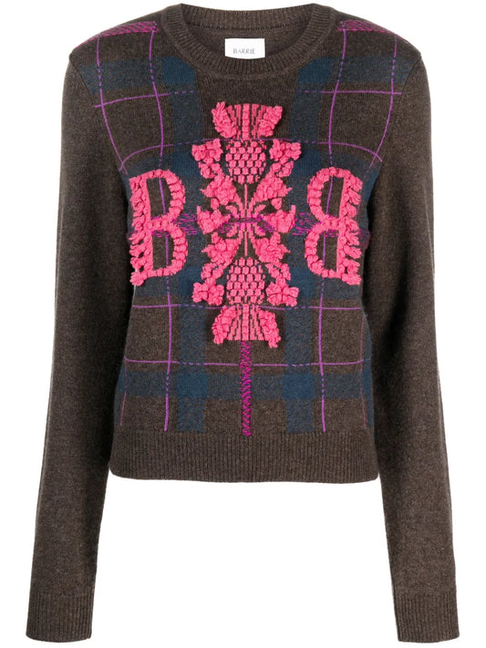 3D Logo-Detail Cashmere Jumper