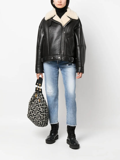 High-Rise Straight-Leg Jeans