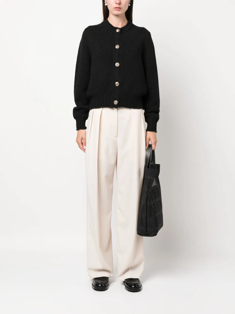 Button-Up Cashmere Cardigan