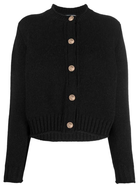 Button-Up Cashmere Cardigan