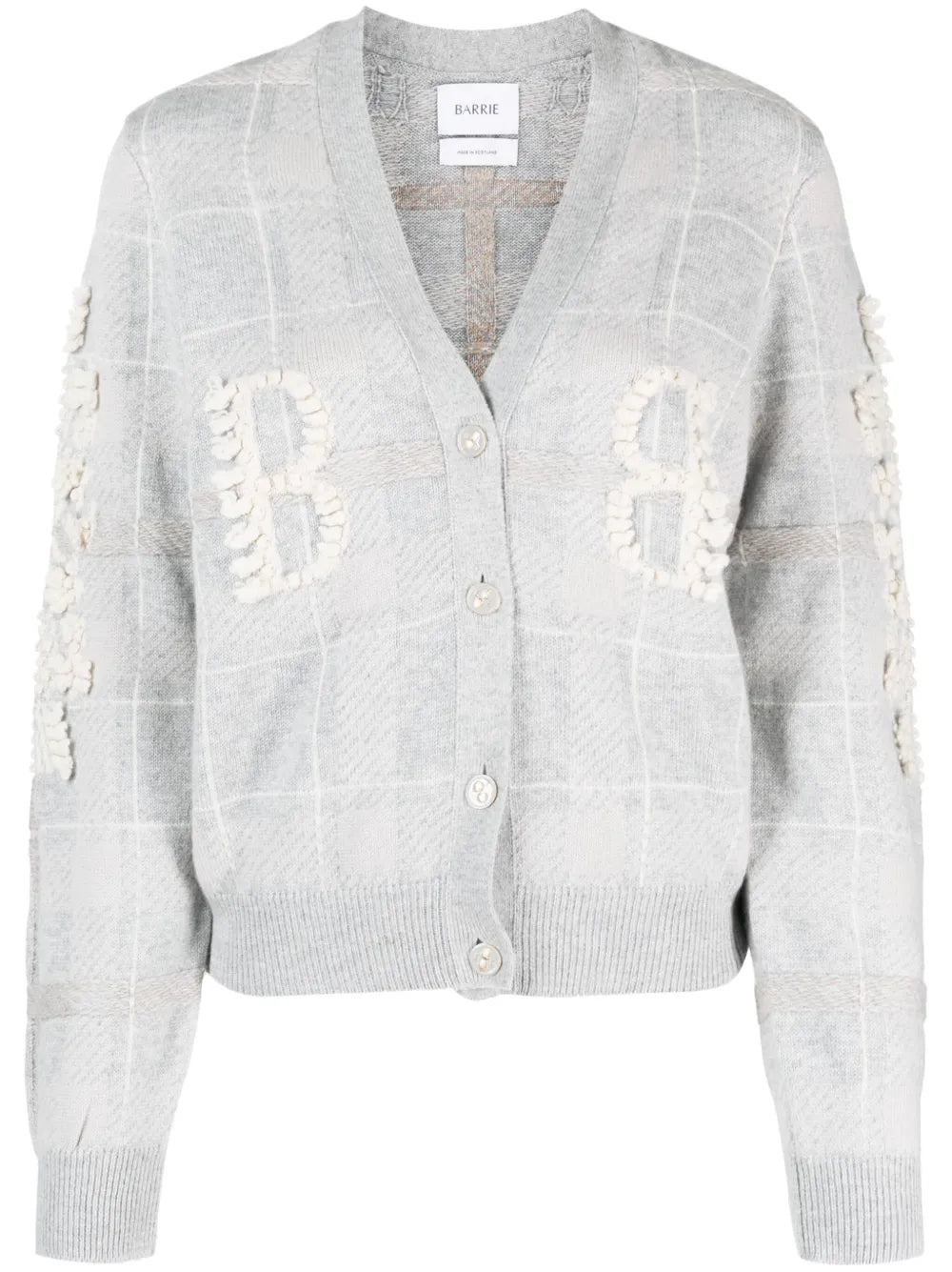 Logo-Embossed Cashmere Cardigan