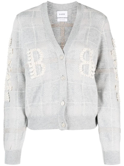 Logo-Embossed Cashmere Cardigan