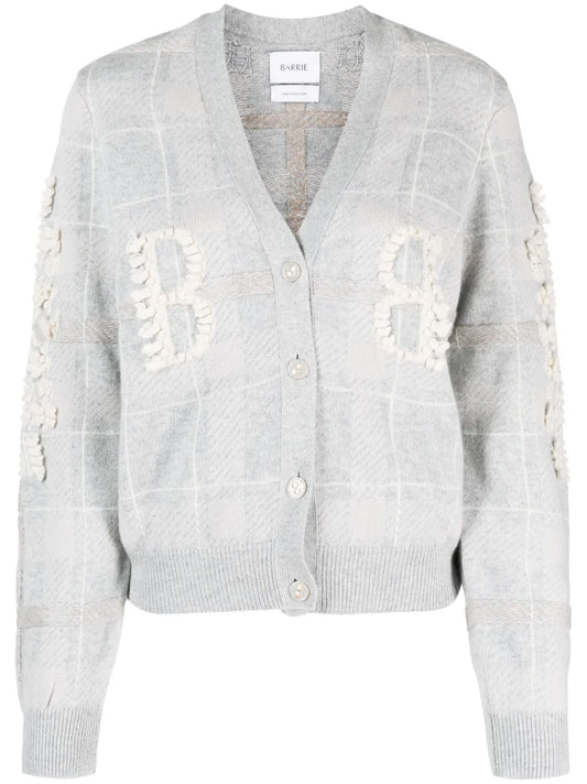 Logo-Embossed Cashmere Cardigan