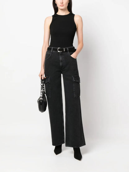 Mid-Rise Wide-Leg Jeans