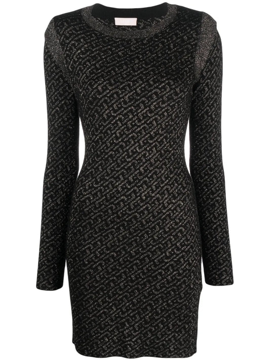 Logo-Jacquard Knitted Minidress