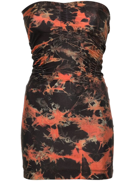Skinn Acid Flame-Print Minidress
