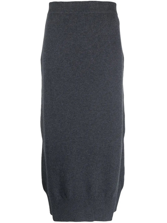 High-Waisted Knit Skirt