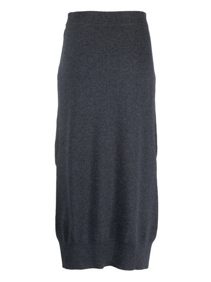 High-Waisted Knit Skirt