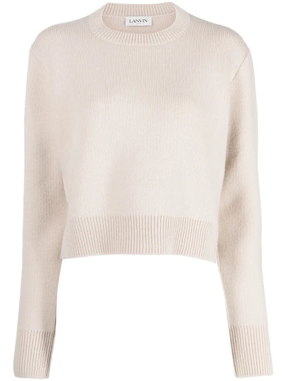 Crew-Neck Cropped Jumper