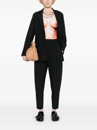 Cropped Tapered Trousers