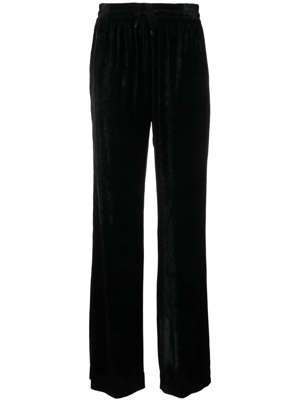 Straight-Leg Velvet Trousers