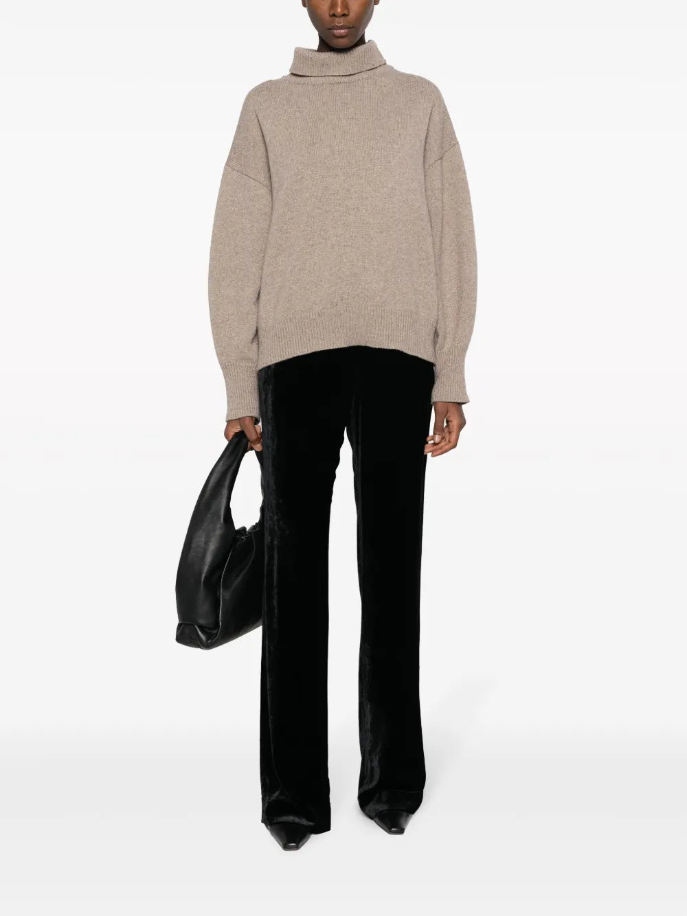 Straight-Leg Velvet Trousers