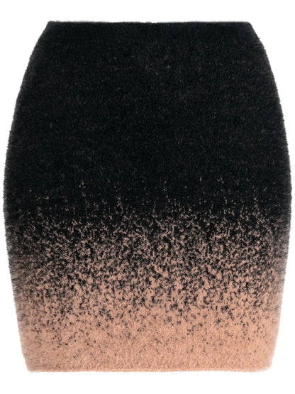 Gradient Knitted Miniskirt